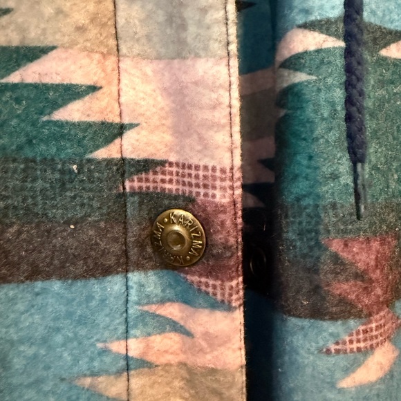 Men/Womens Multicolor Aztec Patterned Reversible Jacket - Picture 2 of 7